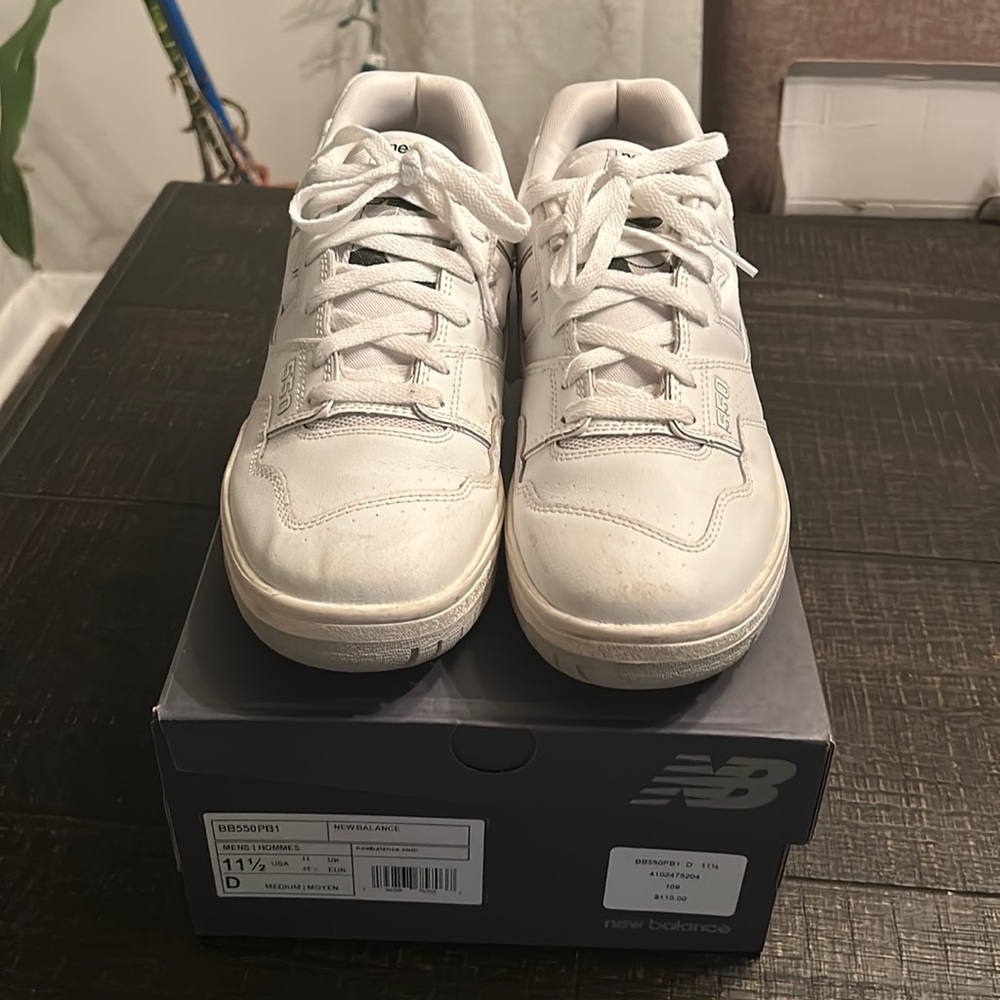 New Balance 550 White With Box Men’s Size 11 1/2